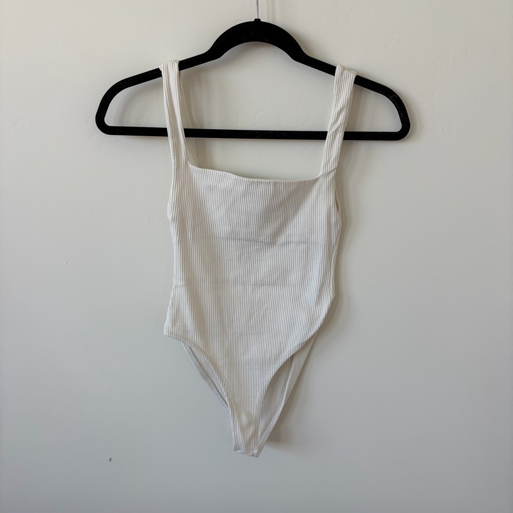 Zara White One Piece Bodysuit